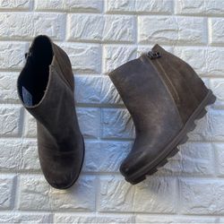 Sorel Joan Of Arctic Wedge Ankle Boot Leather