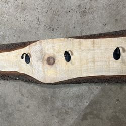 Live Edge Coat Rack