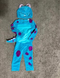 Disney Monsters Inc. / University Sulley Halloween Costume Size Large 4 - 6 Years Old