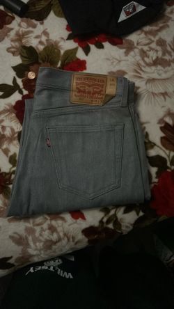 Grey levi’s 501s