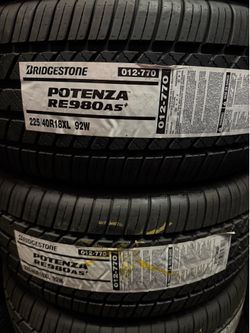 225/40/18 BRIDGESTONE RE980 AS