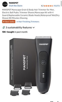 Electric Men’s Hair Trimmer Black MANSPOT