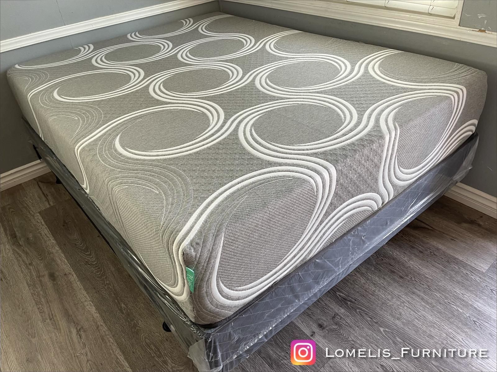 Queen JULET Pure Cool Gel Ventilated Memory Foam Hybrid Mattress