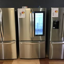 Lg French Instaview ( Knock Twice ) ✊🏽Door In Door Refrigerator With Ice Maker 🧊 NS