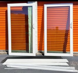 Jeld wen Impact-Resistant Pvc Frame 2-Panel Double Sliding Glass Door frame size (96 x 94.5)