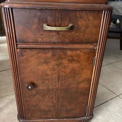 Stand with drawer and cabinet.