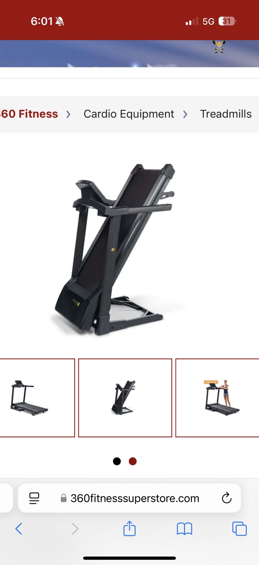 LifeSpan TR1200i Folding Treadmill