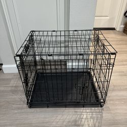 iCrate Folding Dog Crate – 24.8x17.9x19.5” (Model 1524DD)