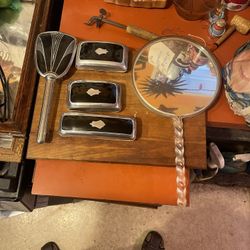 1920s art deco vanity set