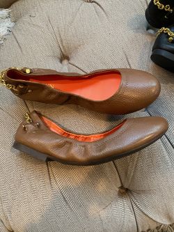 Ralph Lauren leather flex flats