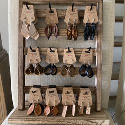 Handmade Leather Earrings (JSwan Handmade Creations)