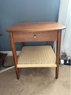 Mid-Century Modern West Elm Chadwick Nighstand/End Table