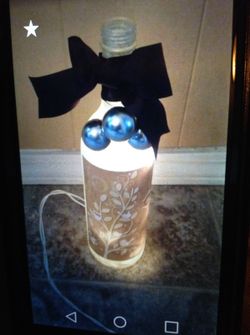 Handmade unique carved lamp