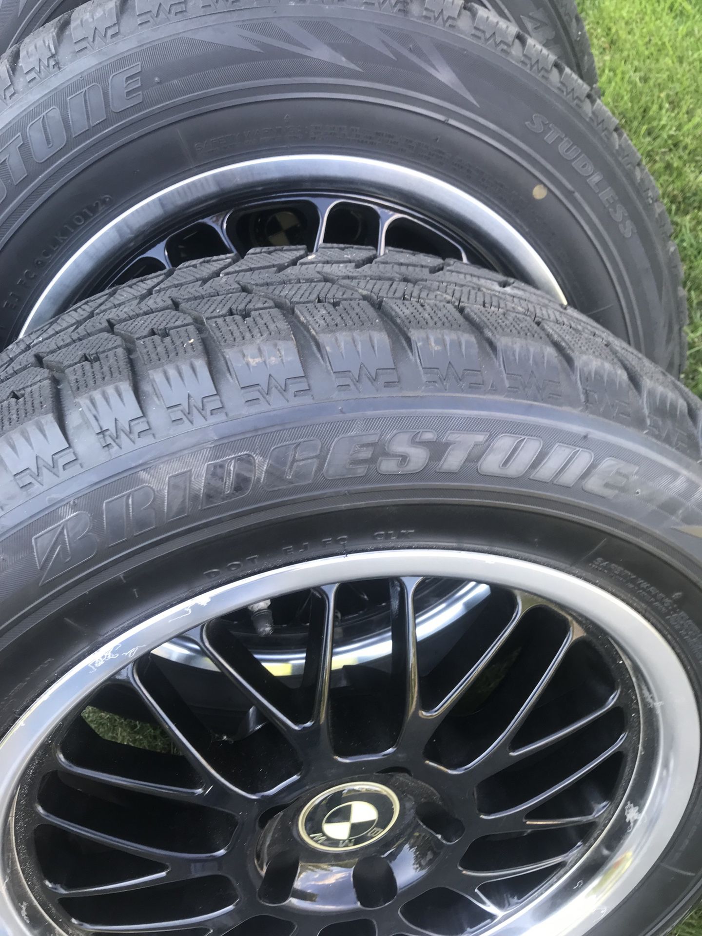 Bridgestone winter tires and BMW wheels and rims