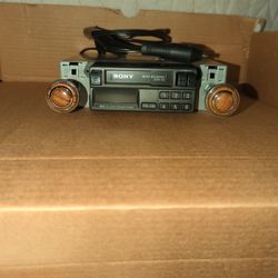 Vintage Car Stereo Cassette Player.