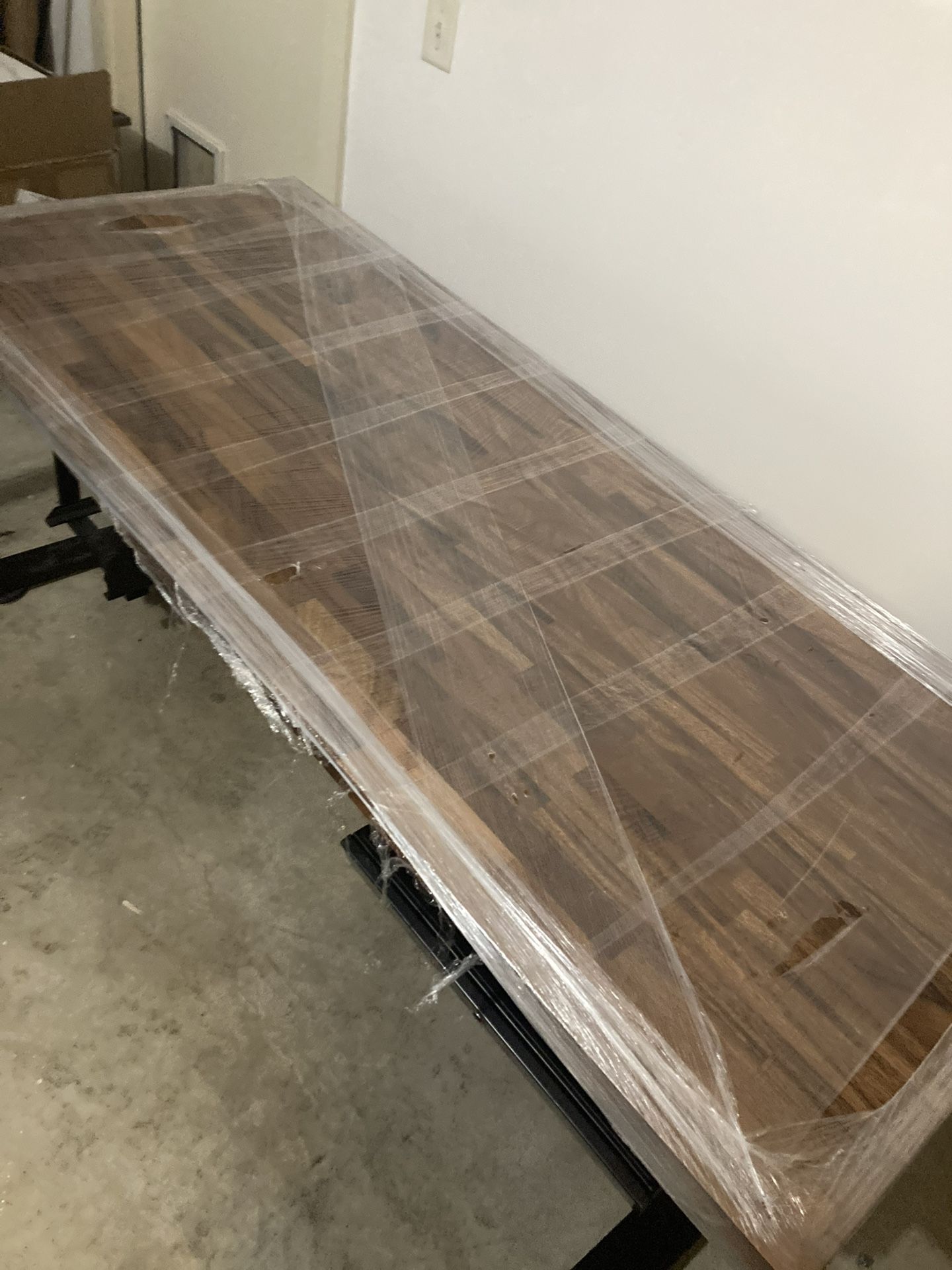 Adjustable Standing Desk (Solid Walnut) With All Possible Accessories