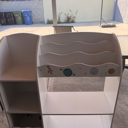 Kids toys and book shelf and organizer