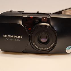 Olympus μ mju ii Zoom 35mm Point & Shoot Film Camera, Black