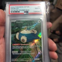 Snorlax ETB Promo PSA 10 