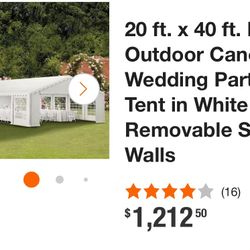 20Ft.x40Ft. PARTY 🎉 TENT 🎊 WEDDING TENT NEW IN BOX