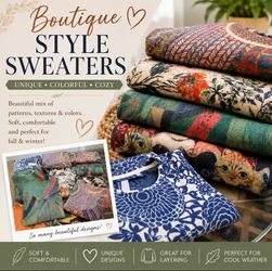 Beautiful sweaters, just in time for fall