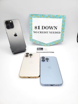 Apple iPhone 13 Pro Max 5G 128GB Unlocked For All - 90 DAY WARRANTY - $1 DOWN - NO CREDIT NEEDED 