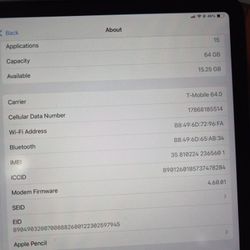 Ipad Air (5th GEN) - 64 GB WiFi + CELLULAR - Purple + PEN + APPLE magic keyboard