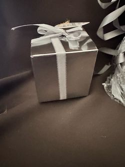 New - Silver Dessert or Favor Box Set
