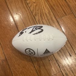Broderick Jones signed Steelers Foam Football