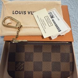 Original Lv Damier Ebene key pouch