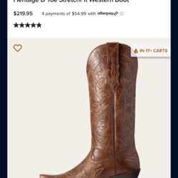 Heritage D Toe StretchFit Western Boot