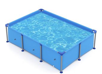 JHUNSWEN Framed Swimming Pool New in Box 99x60x26 inch