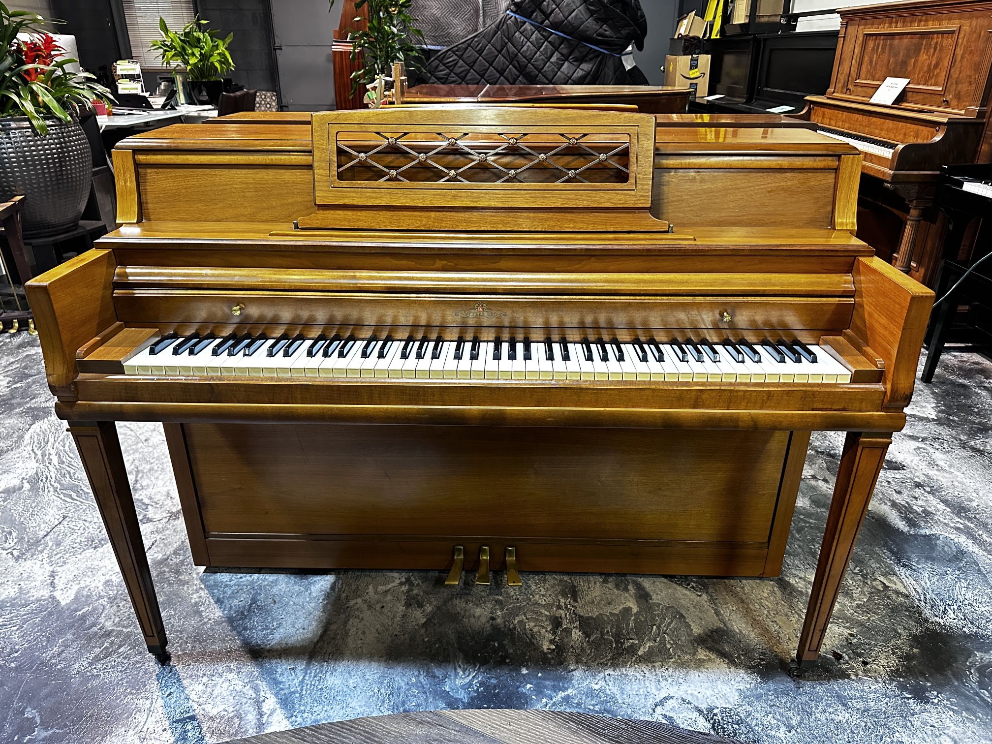 *Free* Wurlitzer 41" Walnut Semi-Gloss Studio Upright Piano
