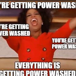 Professional power washing