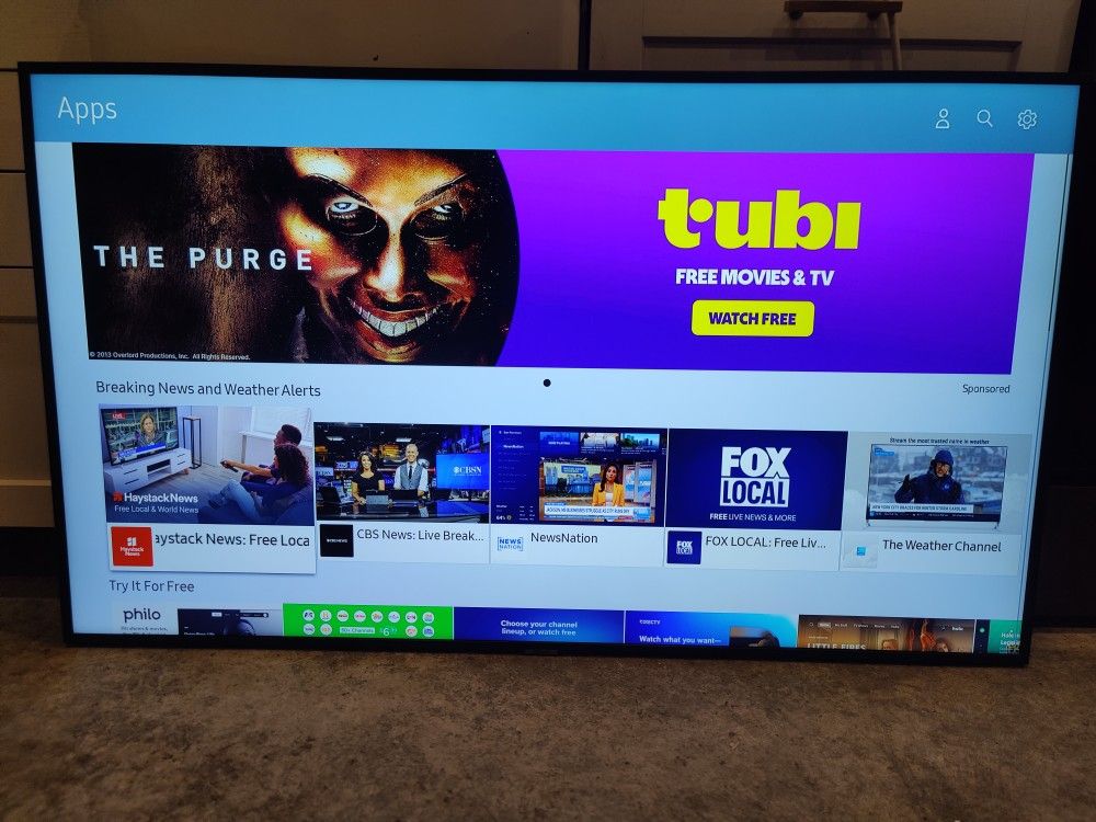 Samsung 58" 4K UHD LED Smart TV (MSRP: $700)