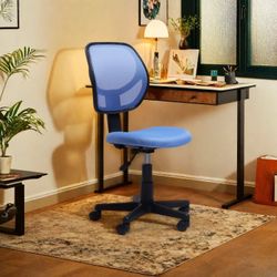 Homy Casa Moria Mesh Office Chair – Modern Mesh Desk Chair,Blue