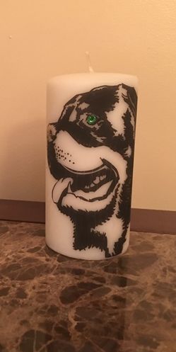 Rottweiler candle