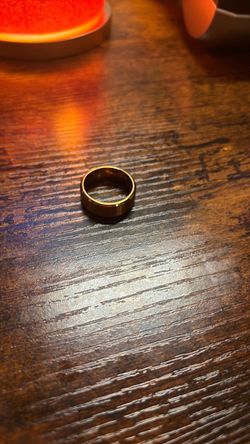 Gold-Tone Plain Band Ring