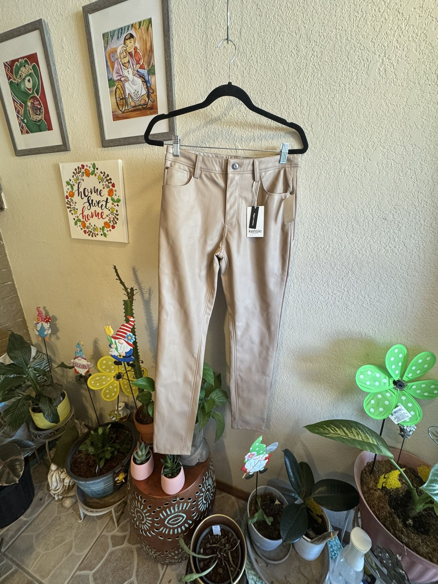 Leather Style Pants Size 4/27
