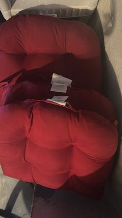 Red chair cushion