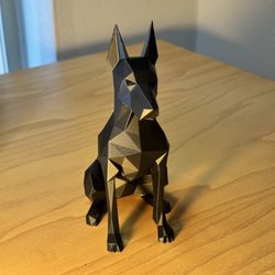 ✨ Geometric Doberman Figurine 🖤