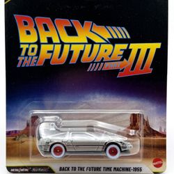Hot Wheels Premium 1:64 Scale Diecast Model - Back To The Future Time Machine - 1955