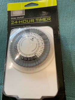24 Hour LightTimerDual  Socket by Living Solutions
