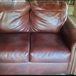 Love Seat Leather Sleeper couch 