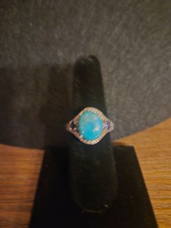 Genuine Chysocolla Oval ring