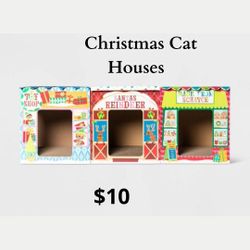 Christmas Cat Houses 
