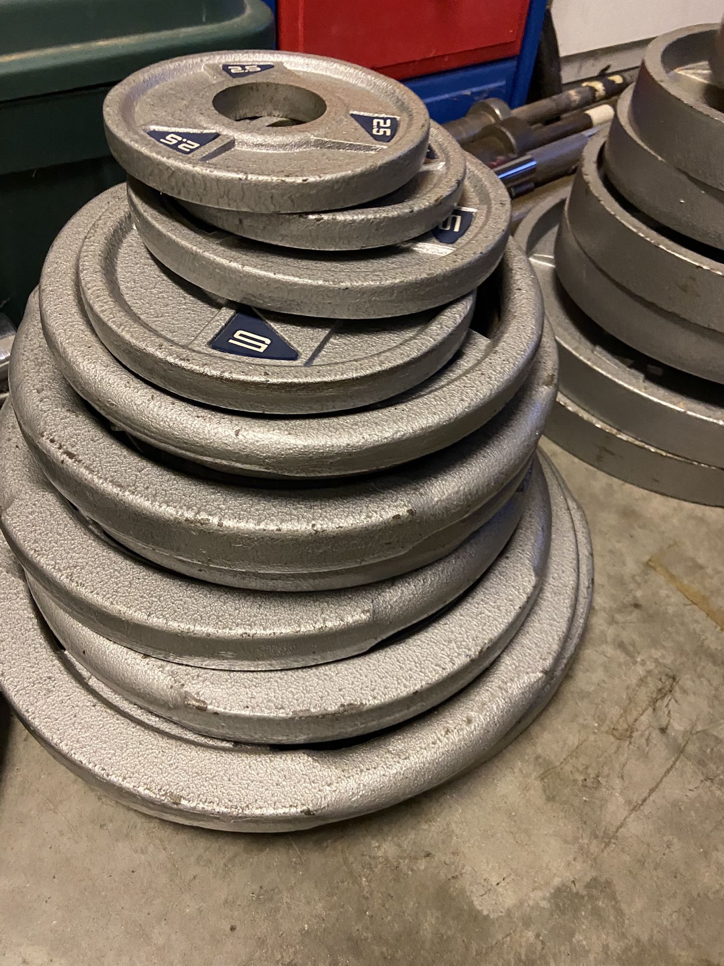 245lb weight set olympic