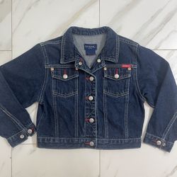 GUESS Girls Blue Denim Jacket - Size: 6X