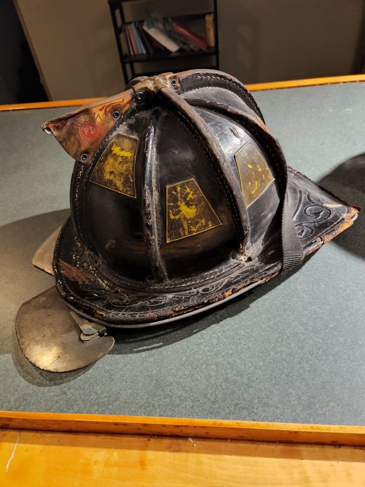 Leather Fire Helmet