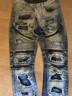 G Style Stacked Light Blue Jeans (Size 30 Slim But Not Skinny)